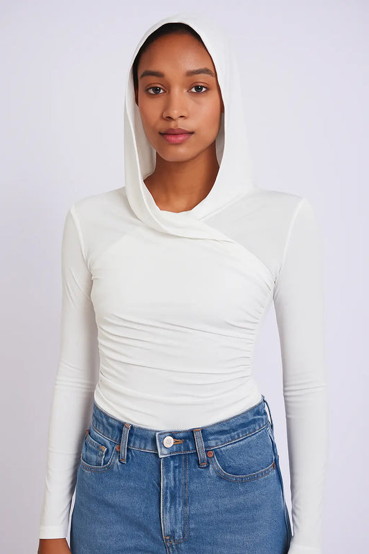 Hooded Long-Sleeve Top