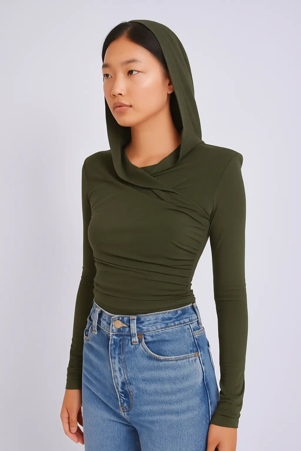 Hooded Long-Sleeve Top