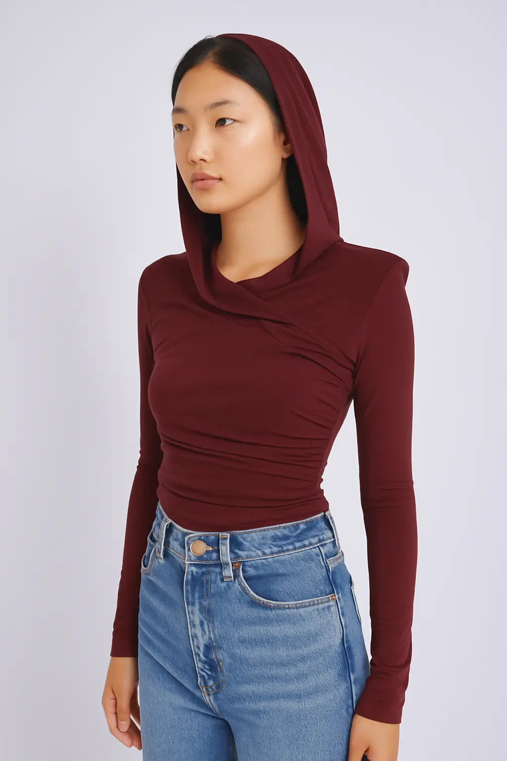 Hooded Long-Sleeve Top