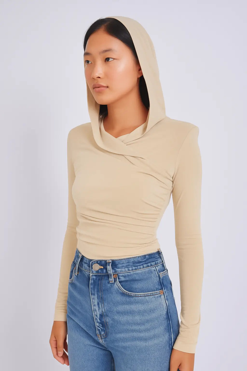 Hooded Long-Sleeve Top