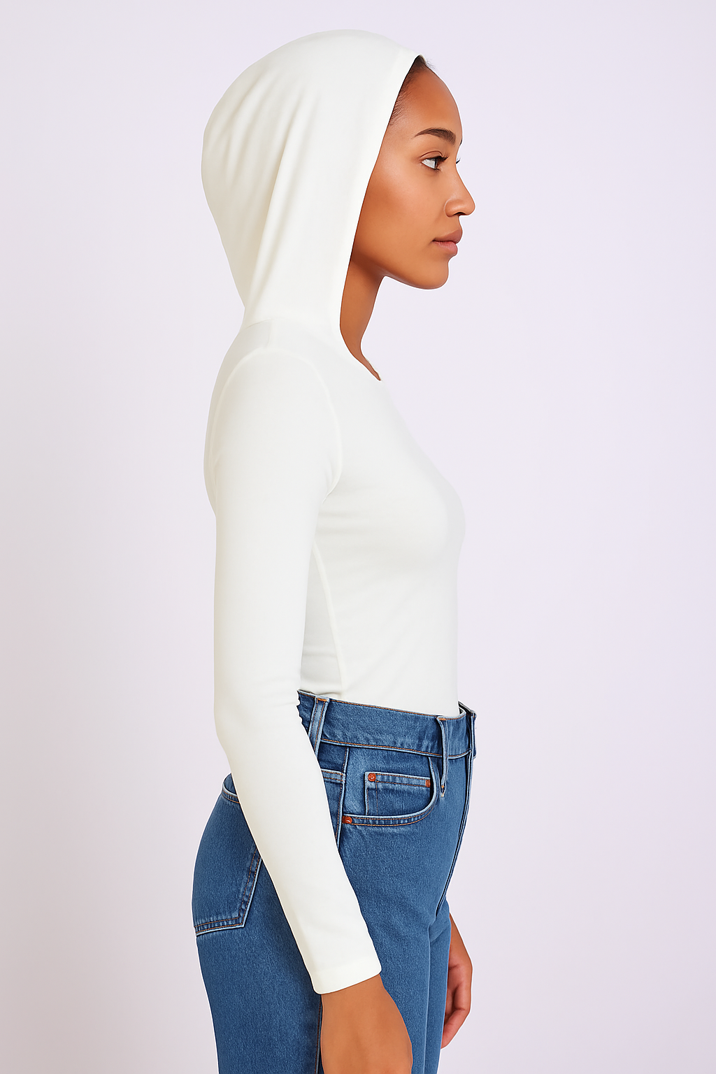 Hooded Long-Sleeve Top